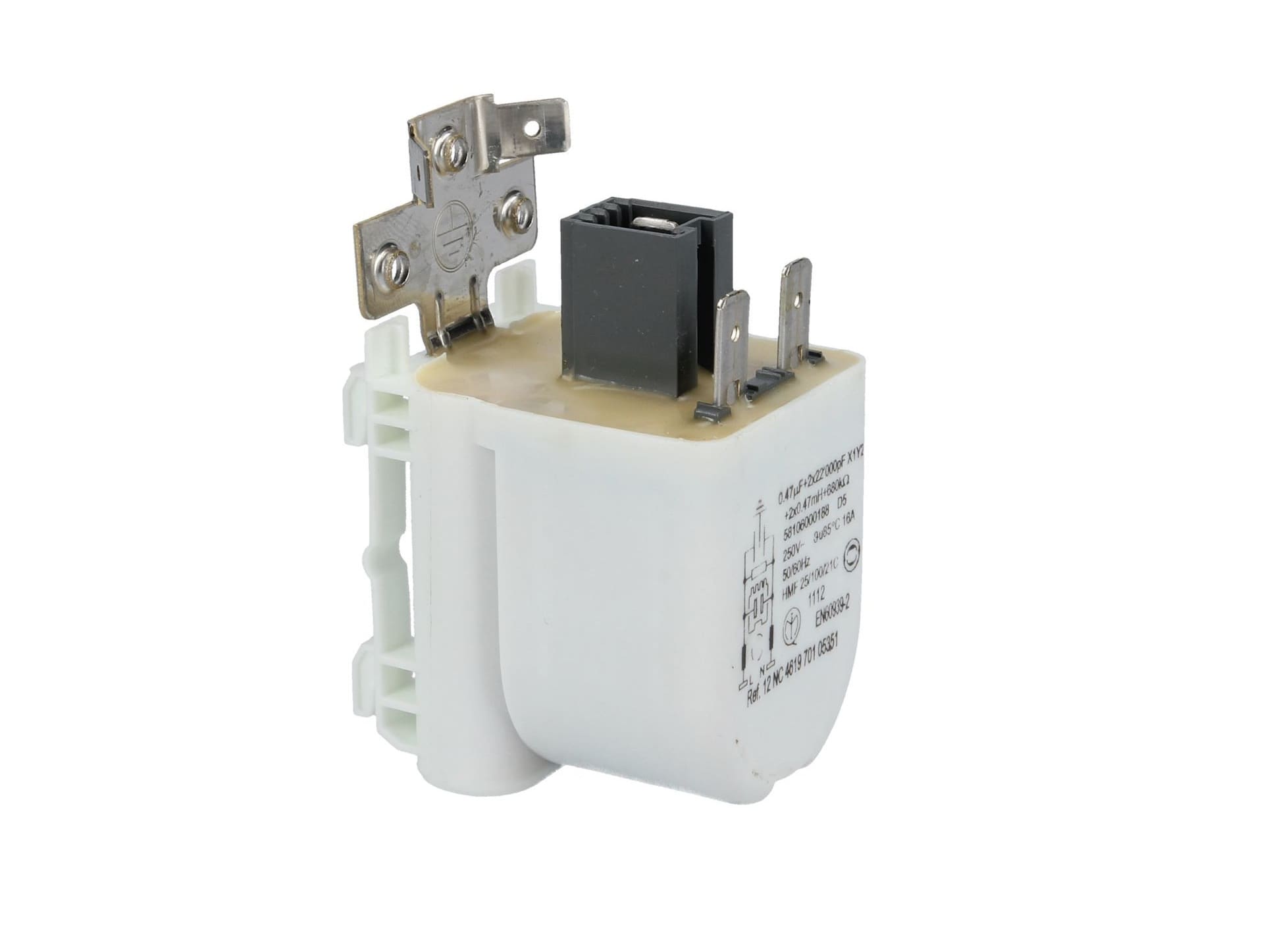 DNS302 - Kondensator filter Whirlpool/Gorenje 0.47µF miflex