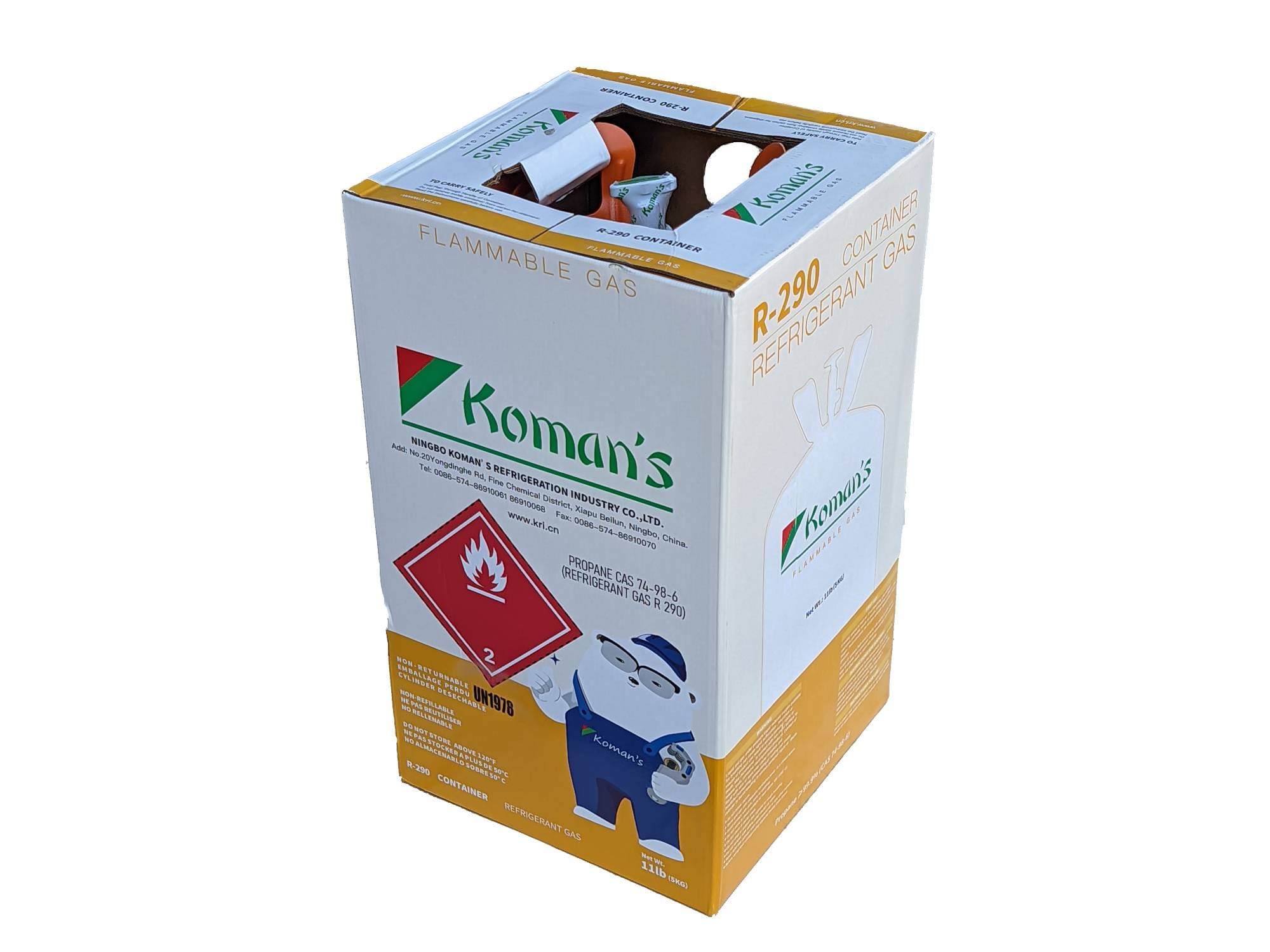 GAZ706 - Bombul gazi e madhe R290 (5kg)