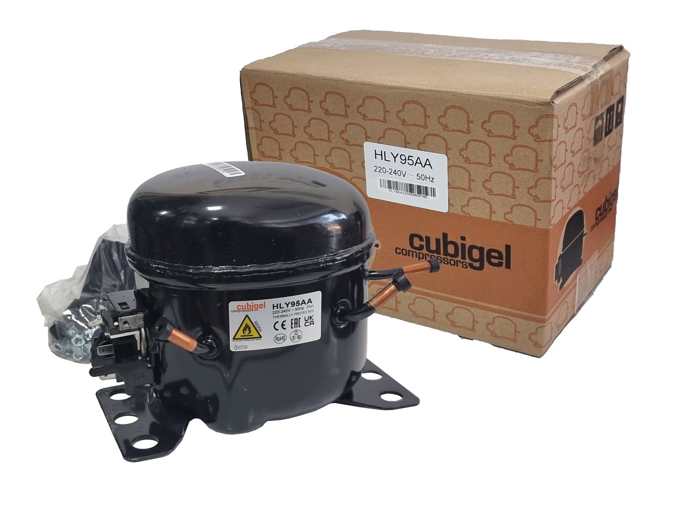 MFF09CB - Kompresor R600 LBP 09.00cm³ CUBIGEL HLY95AA 1/5hp 148w