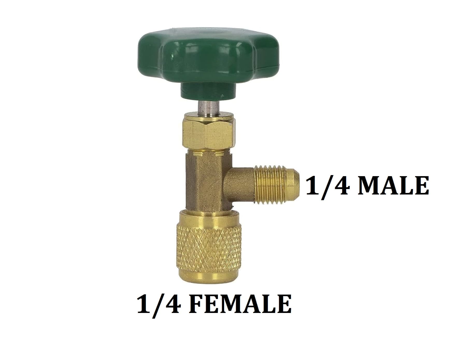 RBN601 - Rubinet gaz litrosh R600a 1/4m 1/4f filetim 7/16f (CT-341)
