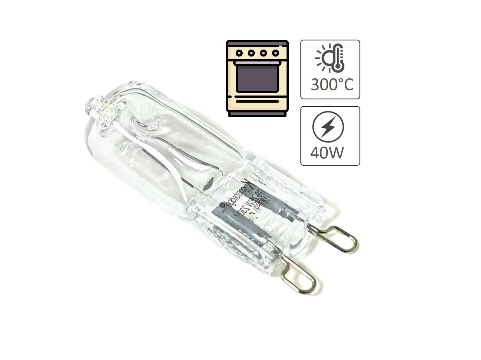 LMP001 - Llampa sobe/furre  G9 alogjene 40w +300°c
