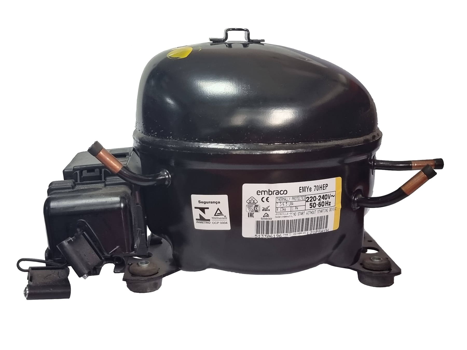 MFF26EB - Kompresor R134a LBP 05.96cm³ embraco EMYe70HEP 1/5hp 167w