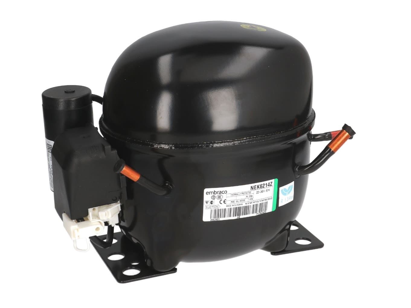MFI06EB - Kompresor R134a HBP 16.8cm³ EMBRACO NEU6214Z/NEK6214Z 1/2hp 1461w