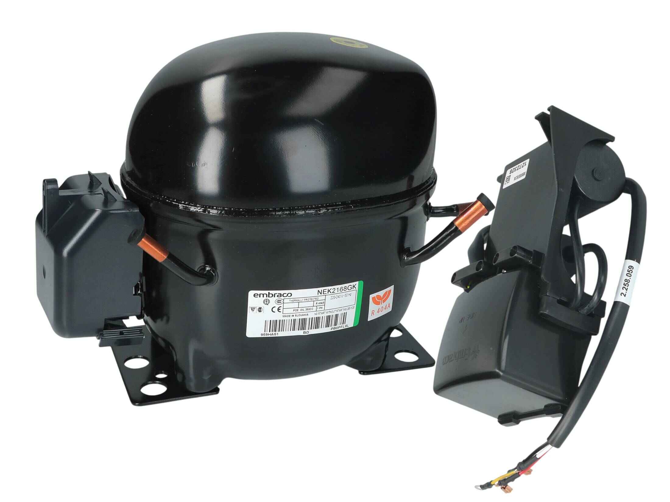MFI30EB - Kompresor R404 LBP 14.3cm³ EMBRACO NEU2168GK/NEK2168GK 3/4hp 711w CSR