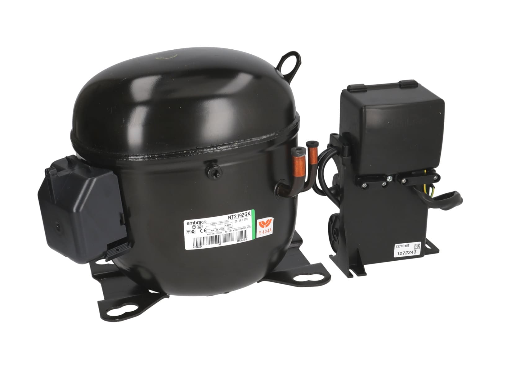 MFI48EB - Kompresor R404 LBP 22.4cm³ EMBRACO NT2192GK +1hp 1.054w
