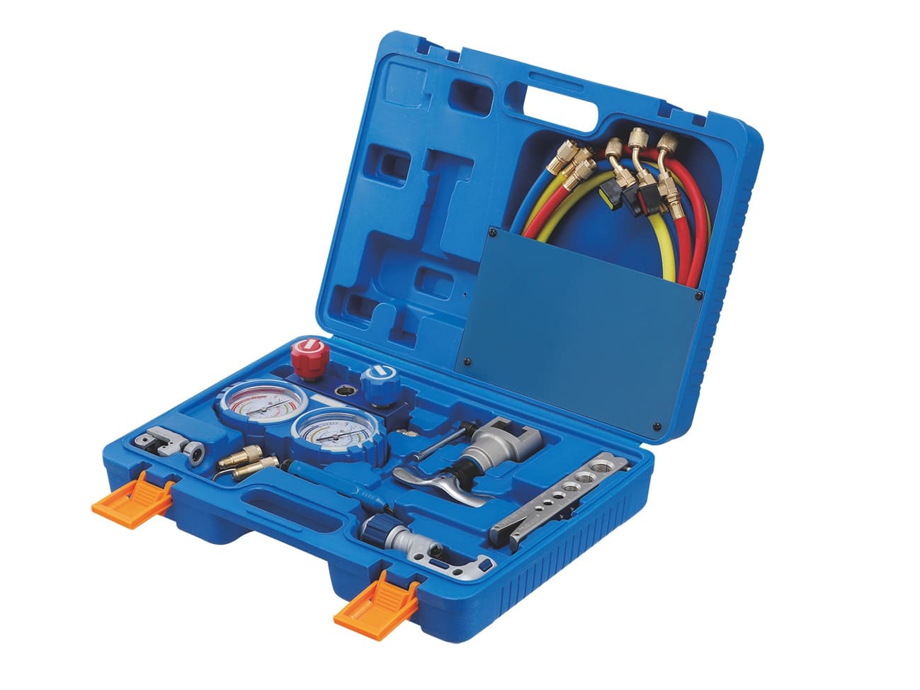 MNM209 - Valixhe manometer dopio+3 tuba+hapese tubash (VTB-5B-I) R410a value