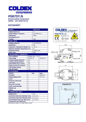 MFF01CX - Kompresor R600 LBP 07.50cm³ Coldex PD075Y.N 1/6hp 130w