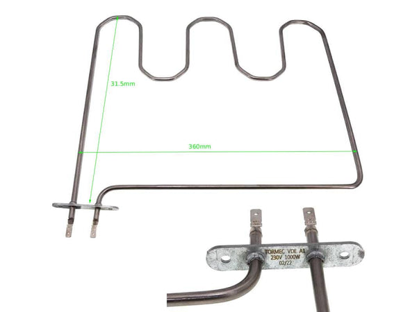 RZS0728 - Rezistence sobe teke d.anesore 6.0cm Zanussi 1000w (STF)