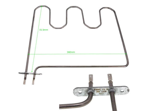 RZS0728 - Rezistence sobe teke d.anesore 6.0cm Zanussi 1000w (STF)