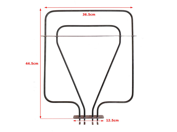 RZS1503 - Rezistence sobe dopio d.mes 8.6cm Miele 574w 220v+587w 70.8v