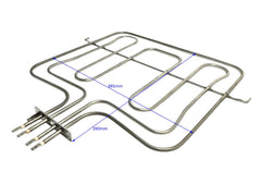 RZS1804 - Rezistence sobe dopio d.mes 8.6cm Smeg 1000+1700w
