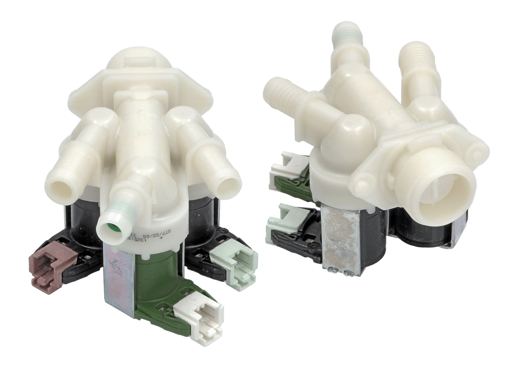 VAL0704 - Elektrovalvul Lavatrice 3D 180° Zanussi fiksim-inkastro rast2.5 ø14mm
