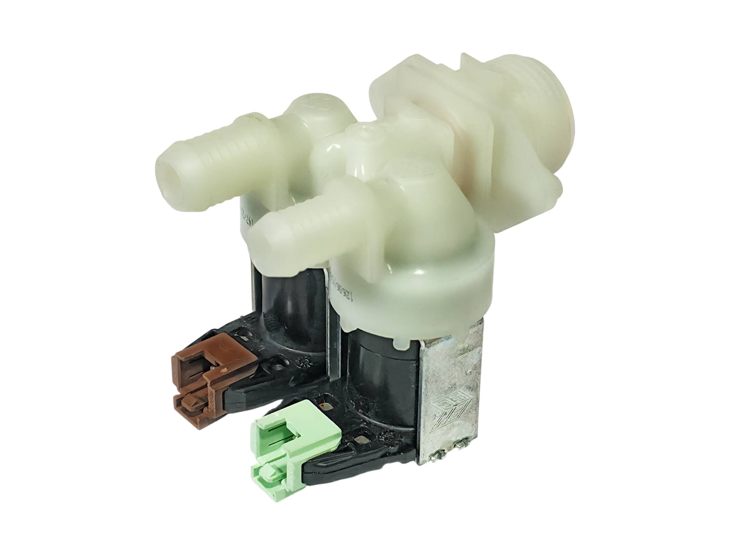 VAL0723 - Elektrovalvul Lavatrice 2D 180° Zanussi fiksim-inkastro rast2.5 ø14mm