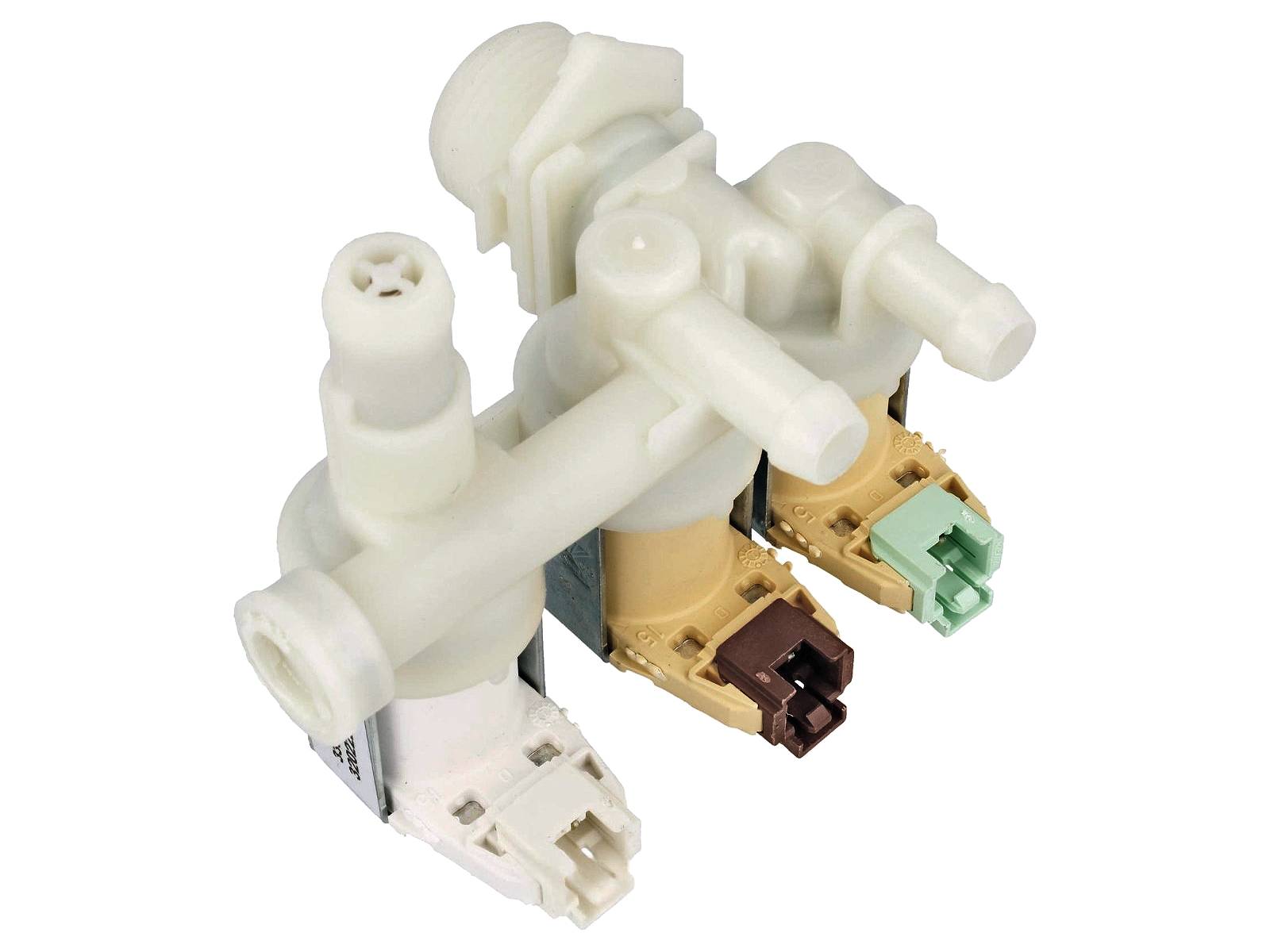 VAL2002 - Elektrovalvul Lavatrice 3D 180°- 90° Vestel rast2.5 ø14mm fiksim-inkastro