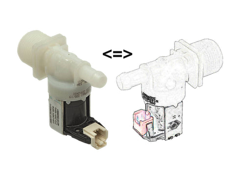 VAL2102 - Elektrovalvul Lavastovilje 1D 180° Whirlpool rast2.5