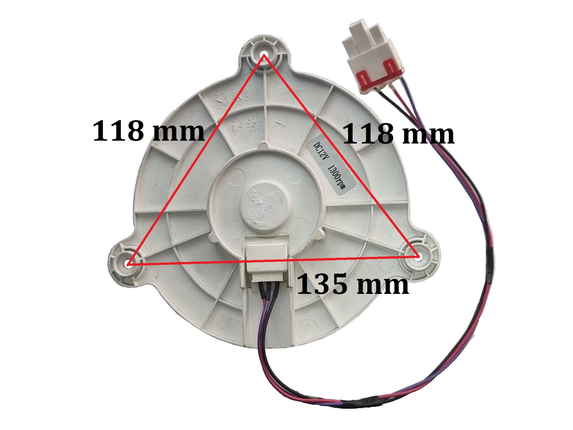 VNT427 - Ventilator no frost DC12v 1300rpm 3fije MC2006-1.2
