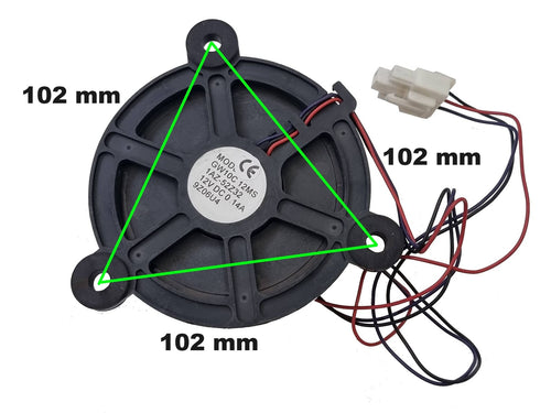 VNT435 - Ventilator no frost DC12v 0.14a 3fije GW10C12MS