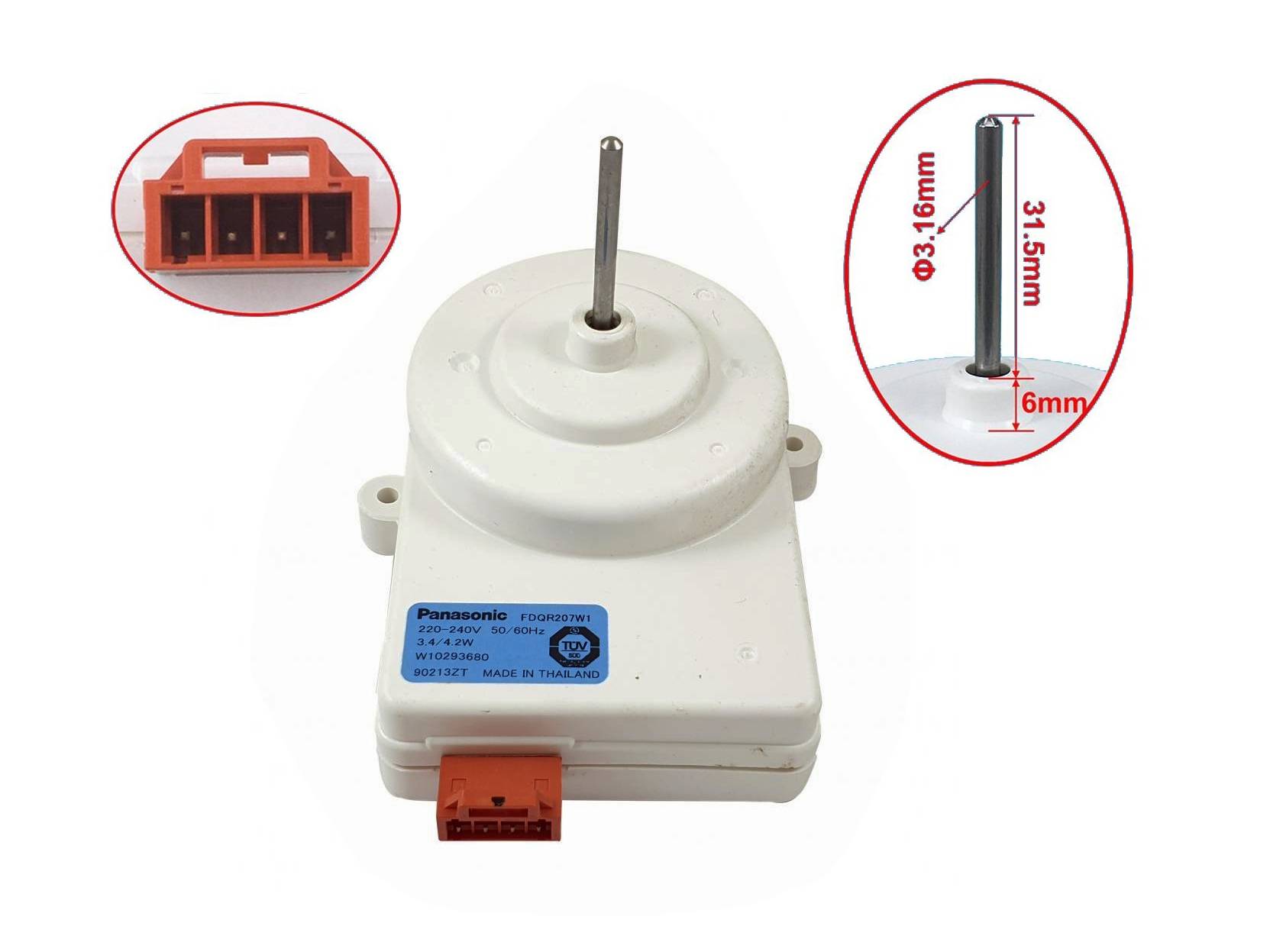 VNT436 - Ventilator no frost 220v 4fije FDQR207W1 panasonic