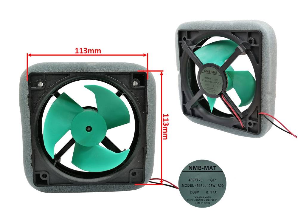 VNT458 - Ventilator no frost DC9v 0.17A 2fije (4515JL-03W-S20)