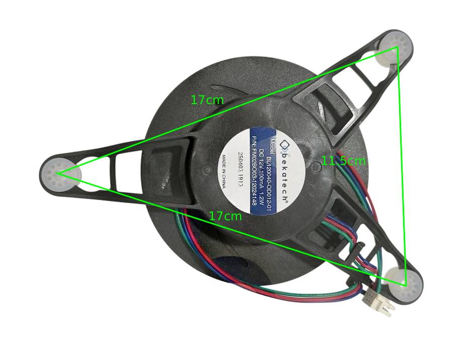 VNT462 - Ventilator no frost 12v DC 3fije BOSCH