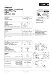 MFF02DF - Kompresor R600 LBP 11.2cm³ Secop HMK12AA 1/4hp 198w