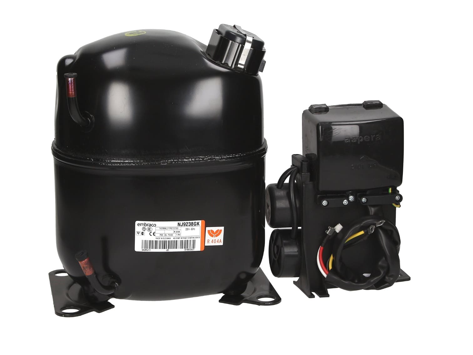 MFI44EB - Kompresor R404 HBP 32.7cm³ EMBRACO NJ9238GK 1.1/2hp 2730w