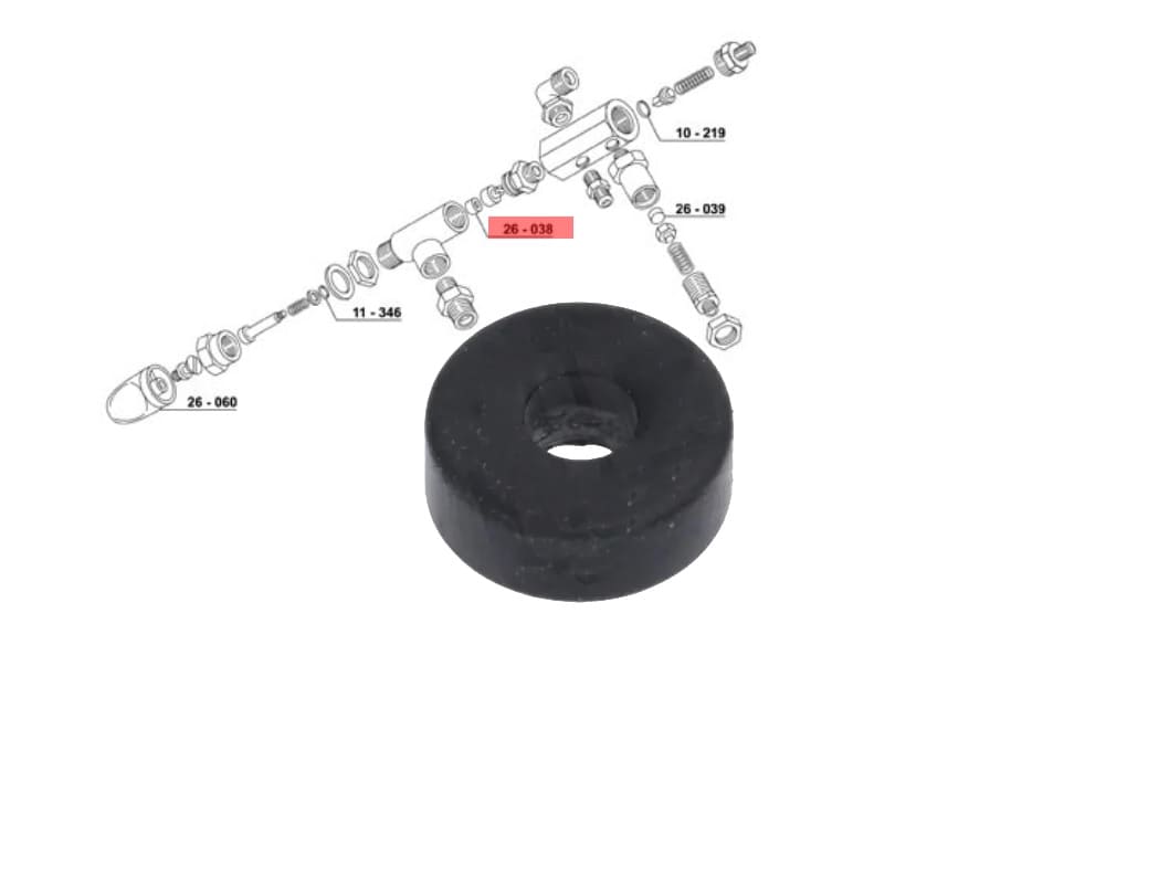 GRN4003 - Guarnicion rubineti epdm 11x4x4mm
