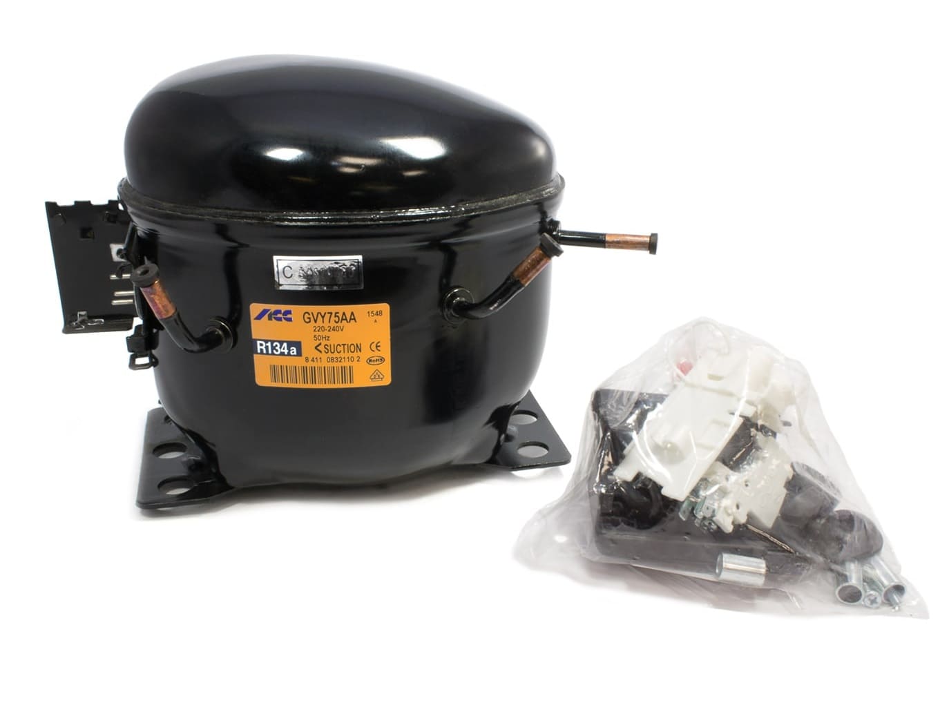 MFF09AC - Kompresor R134a LBP 07.52cm³ ACC GVY75AA 1/4hp 200w