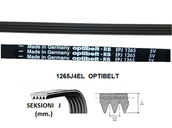 RIP2245 - Rrip Lavatrice 1265J4EL optibelt