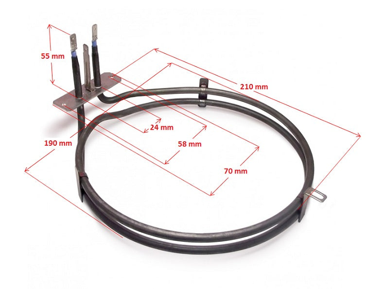 RZS1109 - Rezistence sobe 2 spirale shkurter 5.6cm