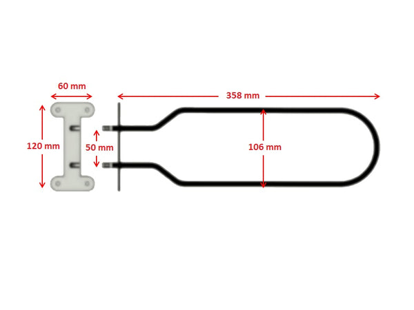 RZS2300 - Rezistence sobe teke d.mes 12cm Lofra 800w