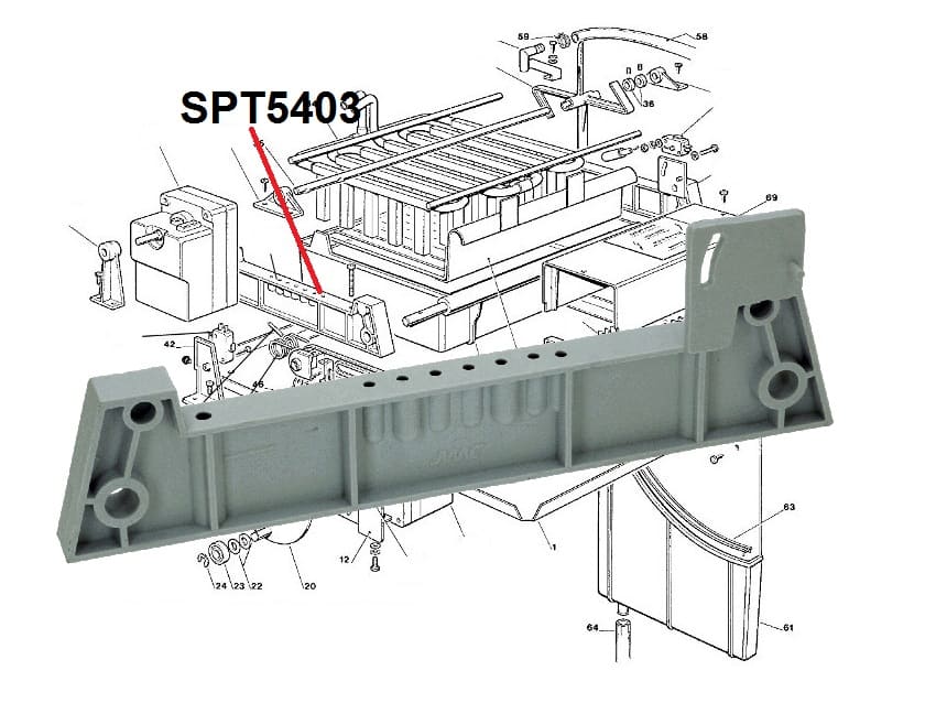 SPT5403 - Suport i enes akullmbajtese Icematic 25726122
