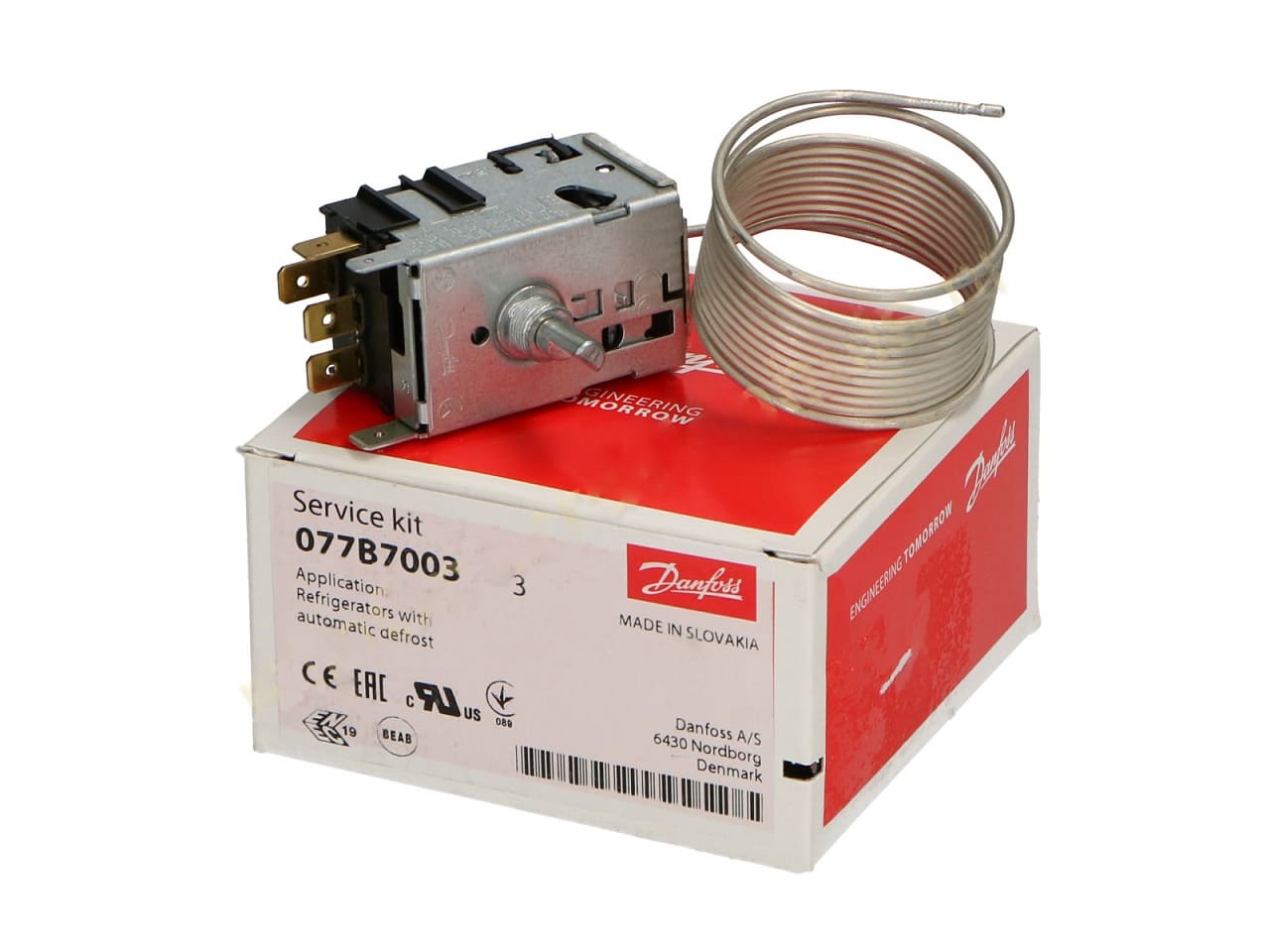 TRF202 - Kit termostat frigo Danfoss nr3 VT9 (077B7003) 160cm 4k