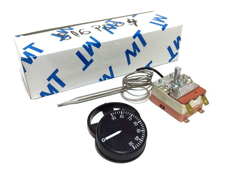 TRS007 - Termostat bolieri kinez +30°c/+90°c kapilari 160cm sonda 8cm