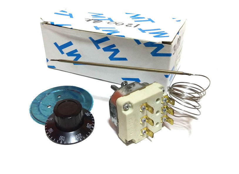 TRS005 - Termostat Sobe kinez +50°c/+300°c kapilari 94cm sonda 22cm 380v