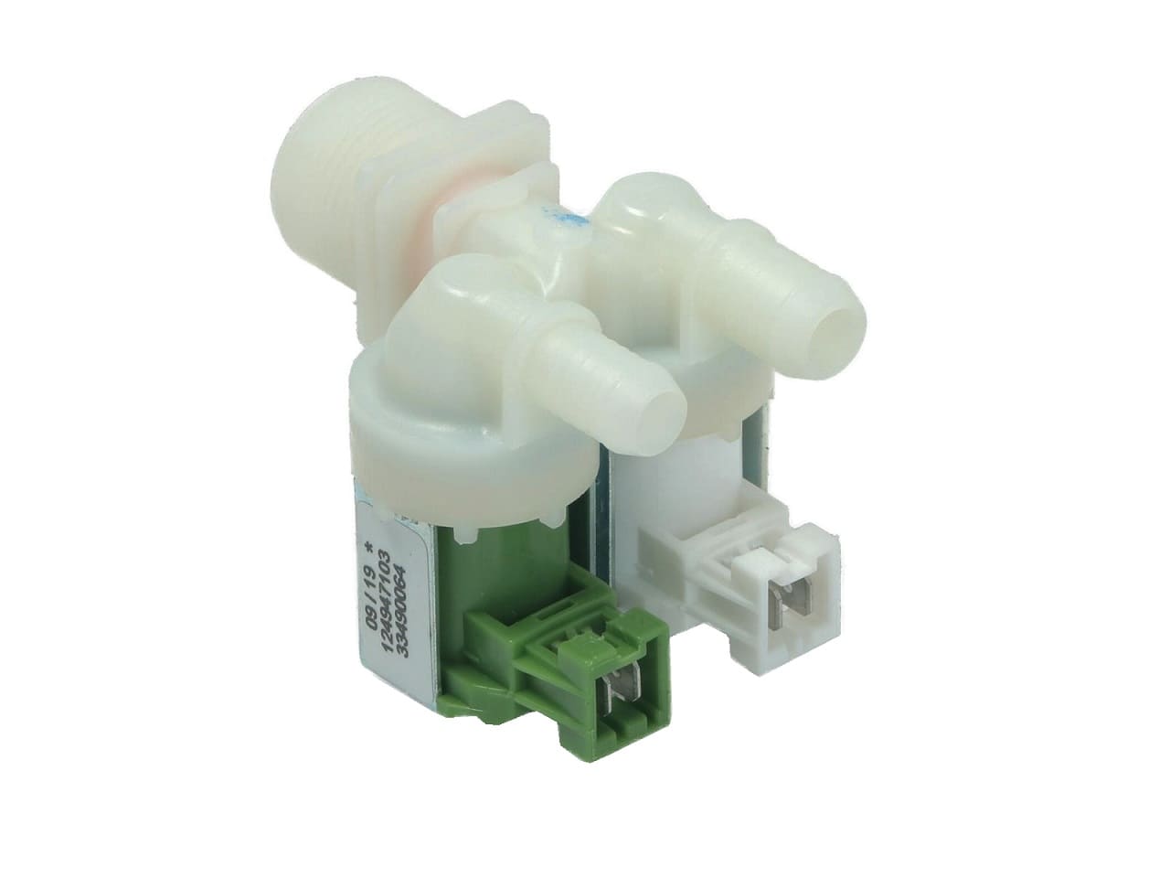 VAL0722 - Elektrovalvul Lavatrice 2D 180° Zanussi fiksim-vida rast5 ø14mm