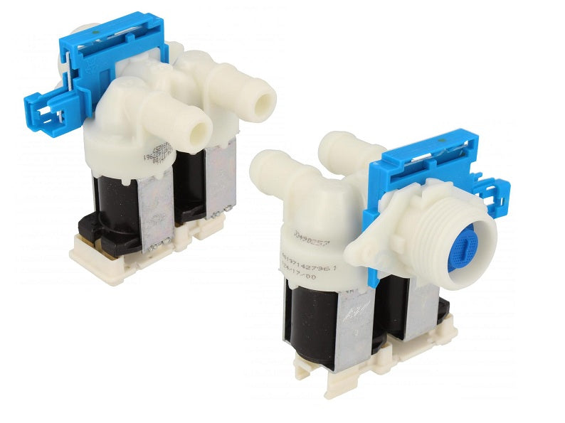 VAL2121 - Elektrovalvul Lavatrice 2D 180° Whirlpool fiksim-inkastro paket ø14mm fluksometër