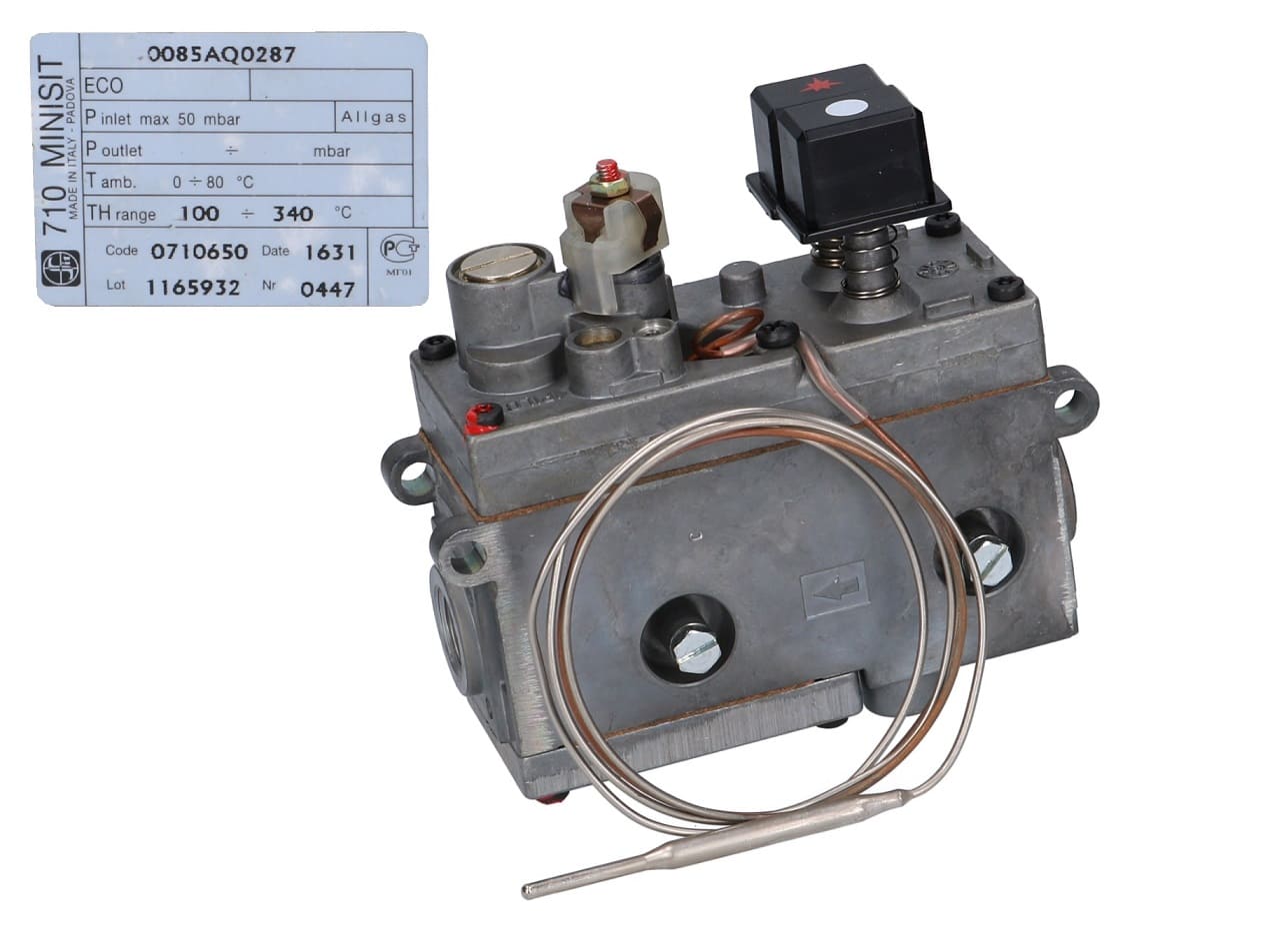 VPS0704 - Valvul gazi minisit 710 (0.710.650) furre +100°c/+340°c