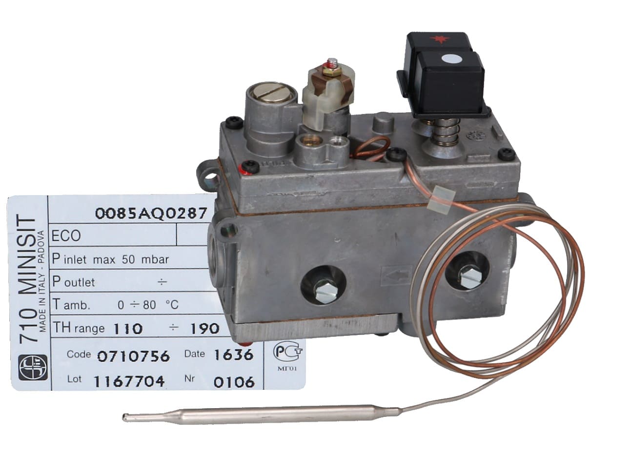 VPS7201 - Valvul gazi minisit 710 (0.710.756) friteze +110°c/+190°c