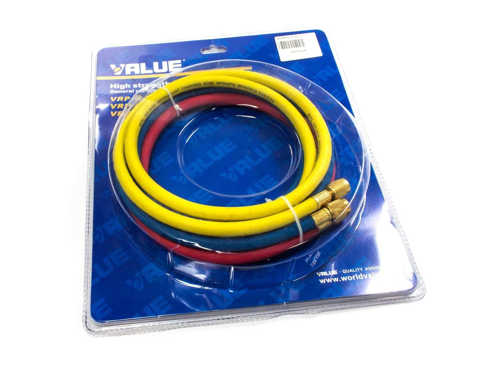 ZMN101 - Kit 3 cope tuba manometri VALUE 1/4"sae 60bari 48''/120cm (R134a)