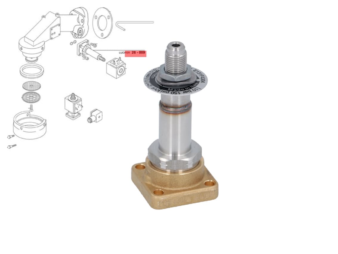 ELV3305 - Fishek elektrovalvule 3R lucifer 220v (E131F4304G) pa bobine